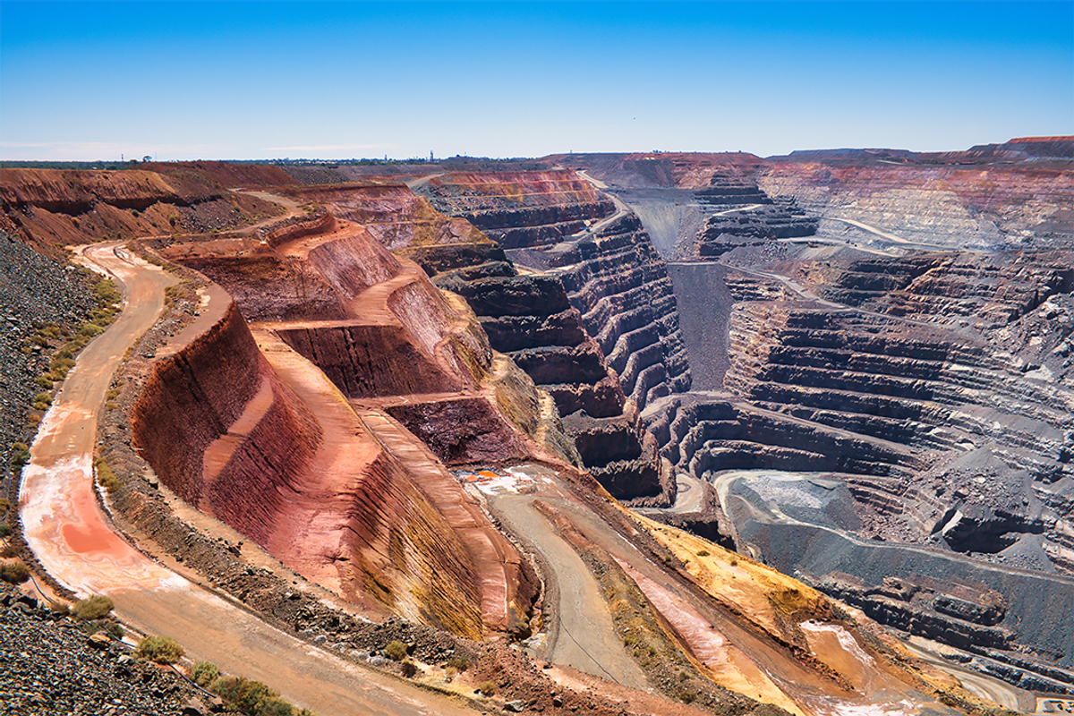 Fimiston open pit in Kalgoorlie.