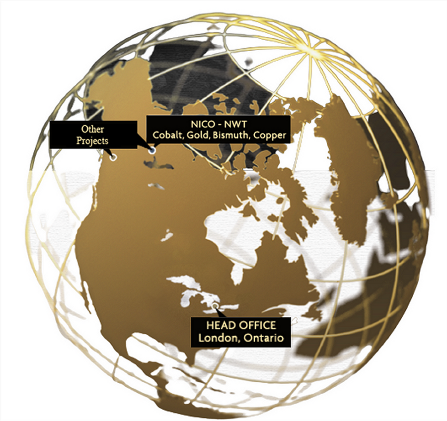 Fortune Minerals Project Locations