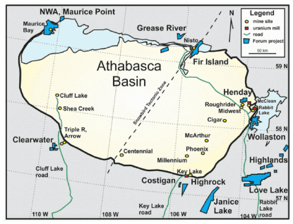 Forum\u2019s uranium and energy metal projects in northern Saskatchewan