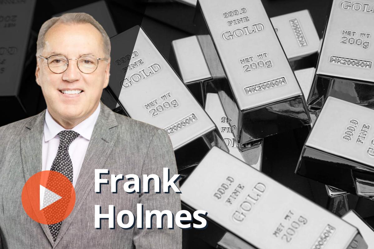 Frank Holmes, gold bars.