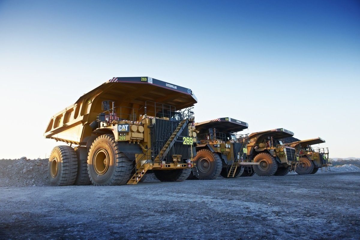 Glencore's Australian coal trucks. 