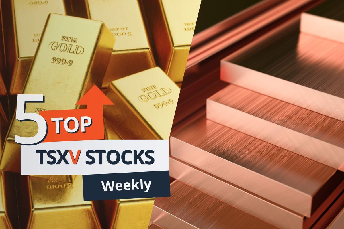 Gold and copper bars.