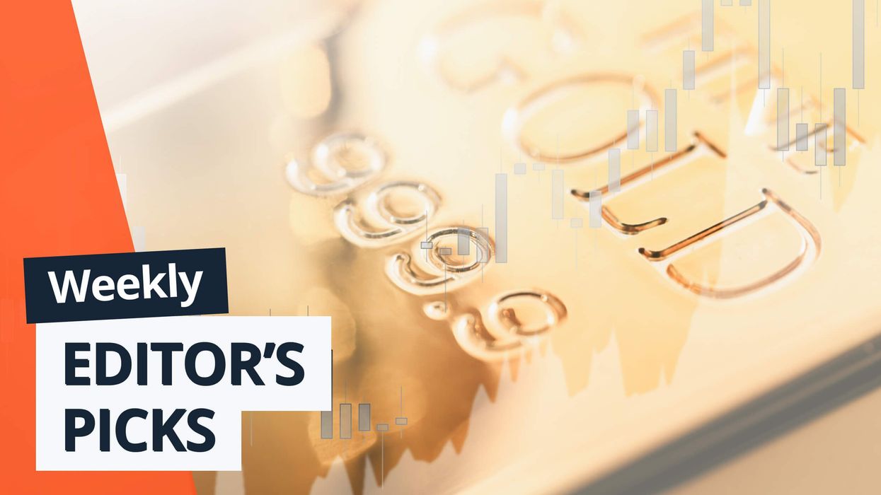Gold bar with charts, "Weekly Editor's Picks" text overlay.