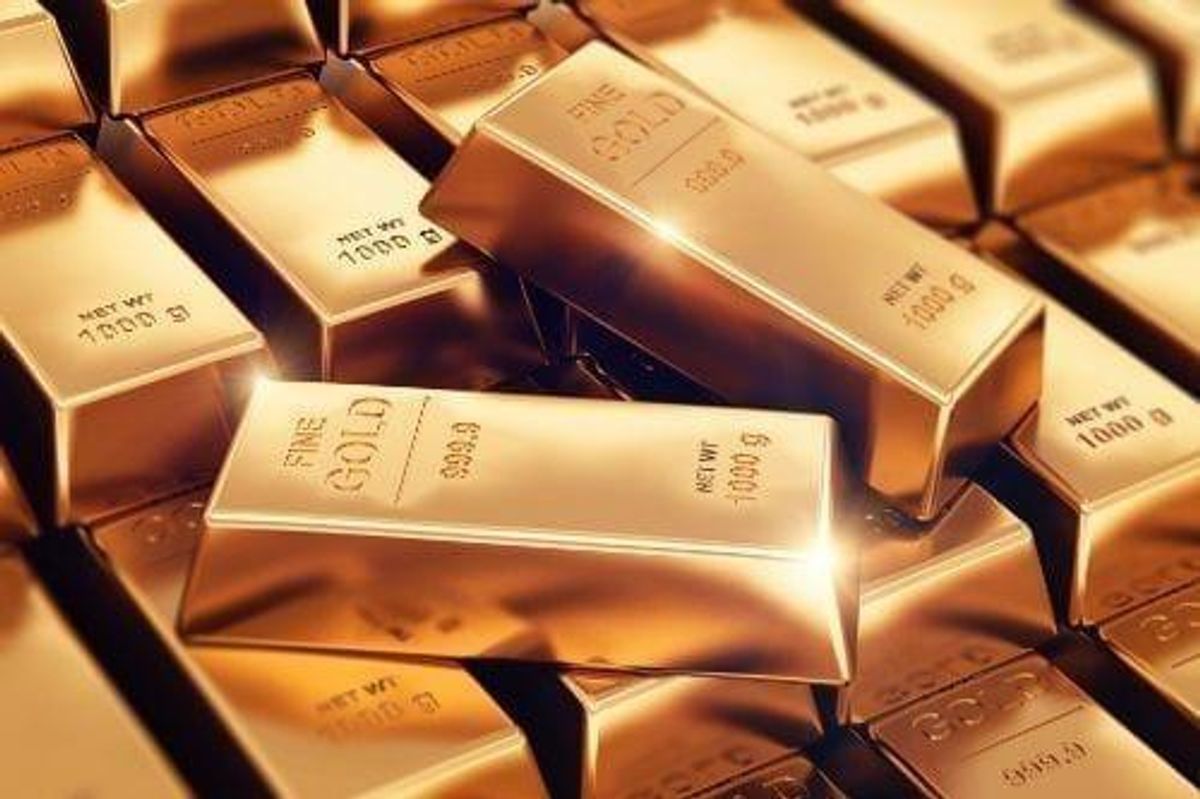 gold bars stacked on top of each other