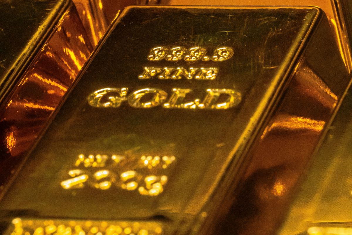 Gold bars.