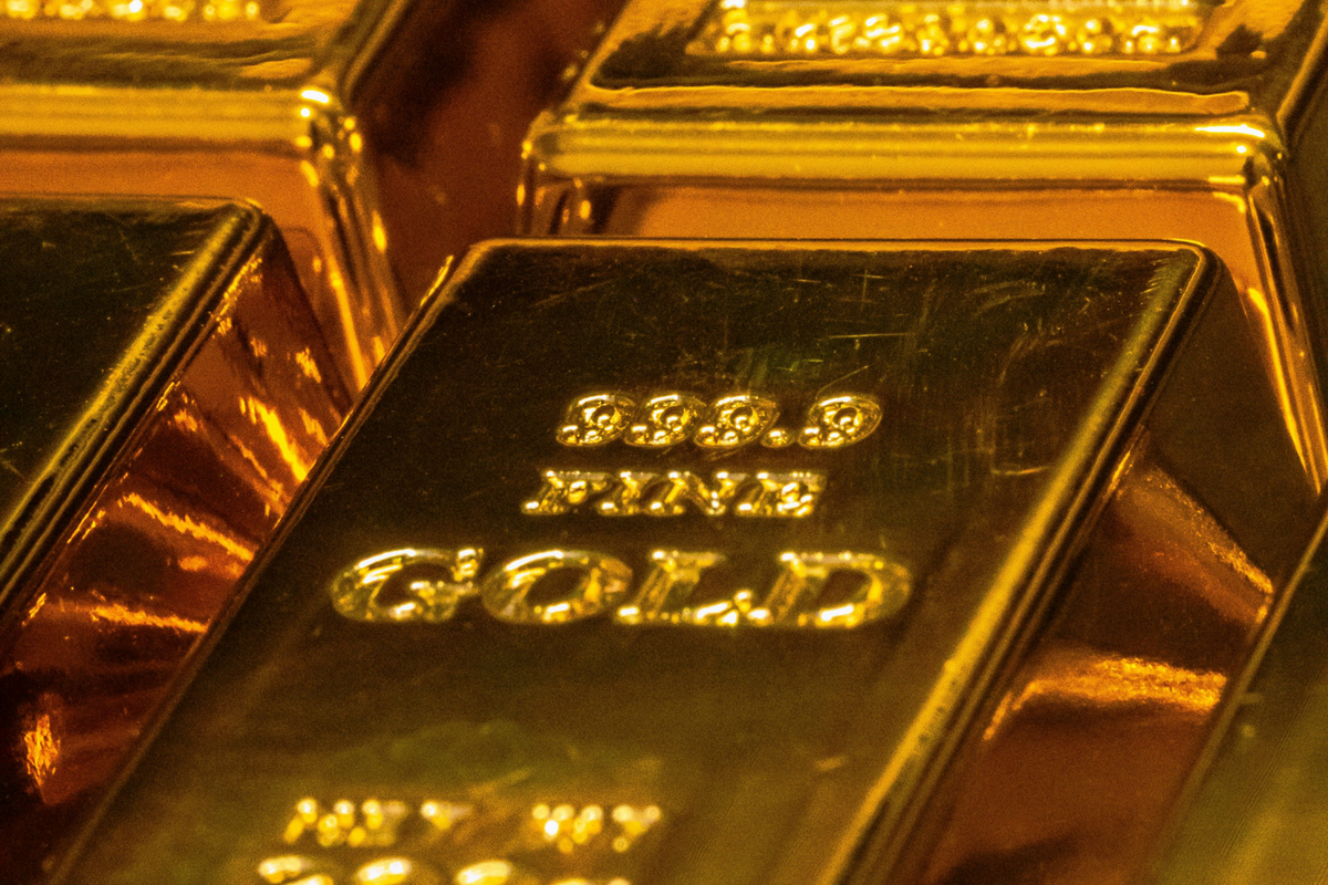 Gold bars.
