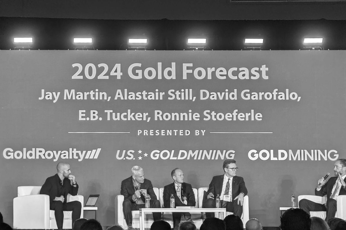 gold forecast panel at the 2024 vancouver resource investment conference