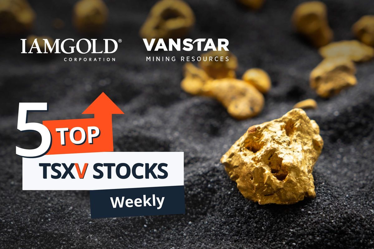 gold nuggets with iamgold and vanstar mining logos