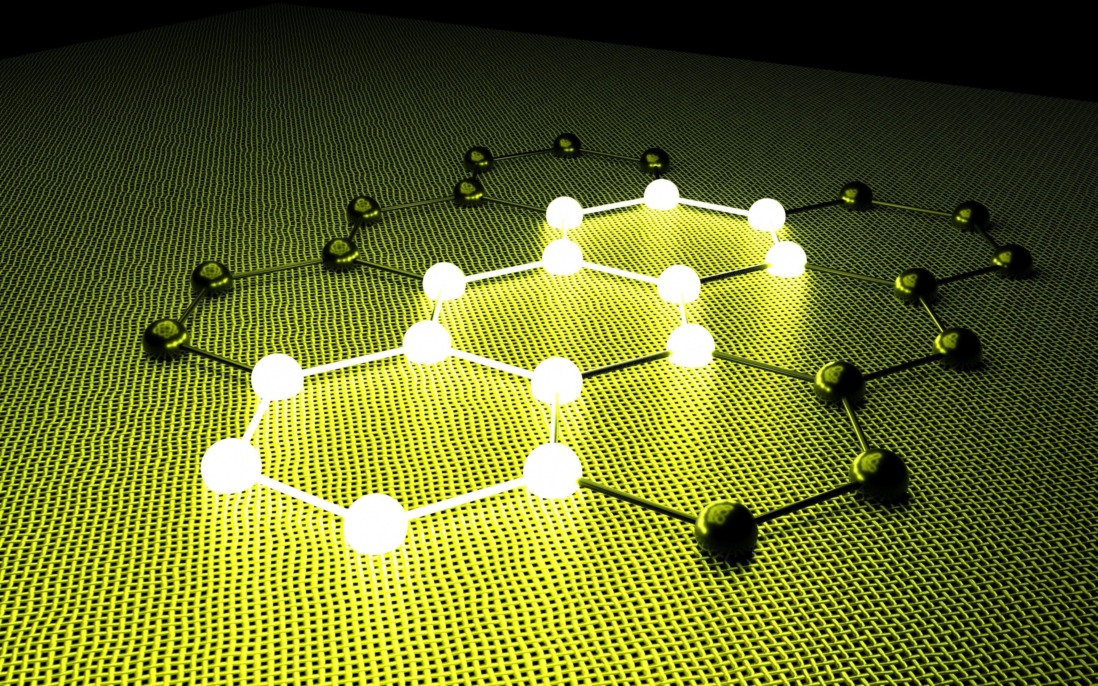 graphite molectures glowing