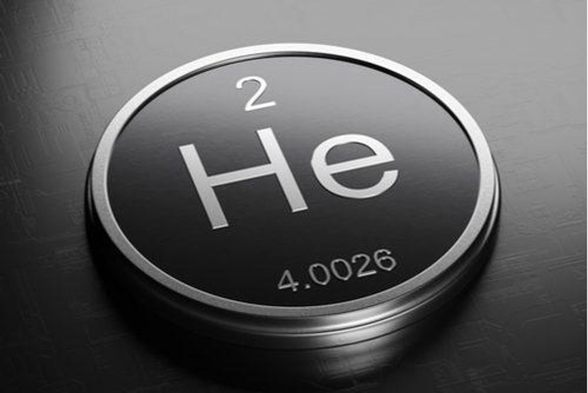 Helium periodic symbol.