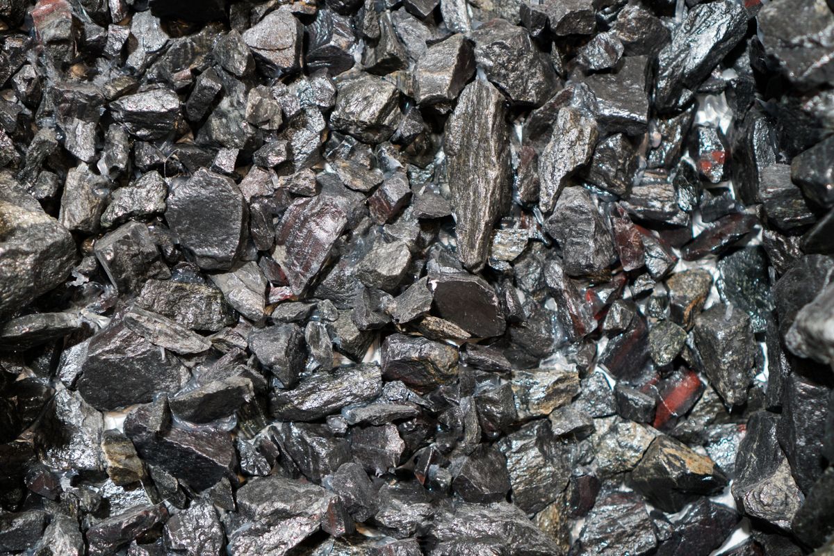 Hematite iron ore.