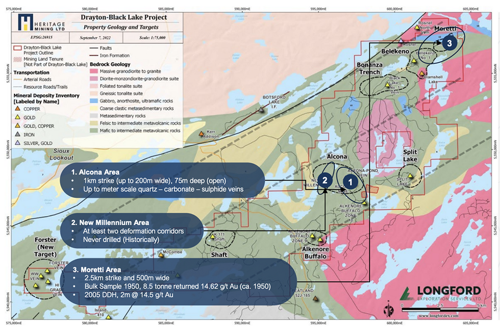 Heritage Mining's Drayton-Black Lake project