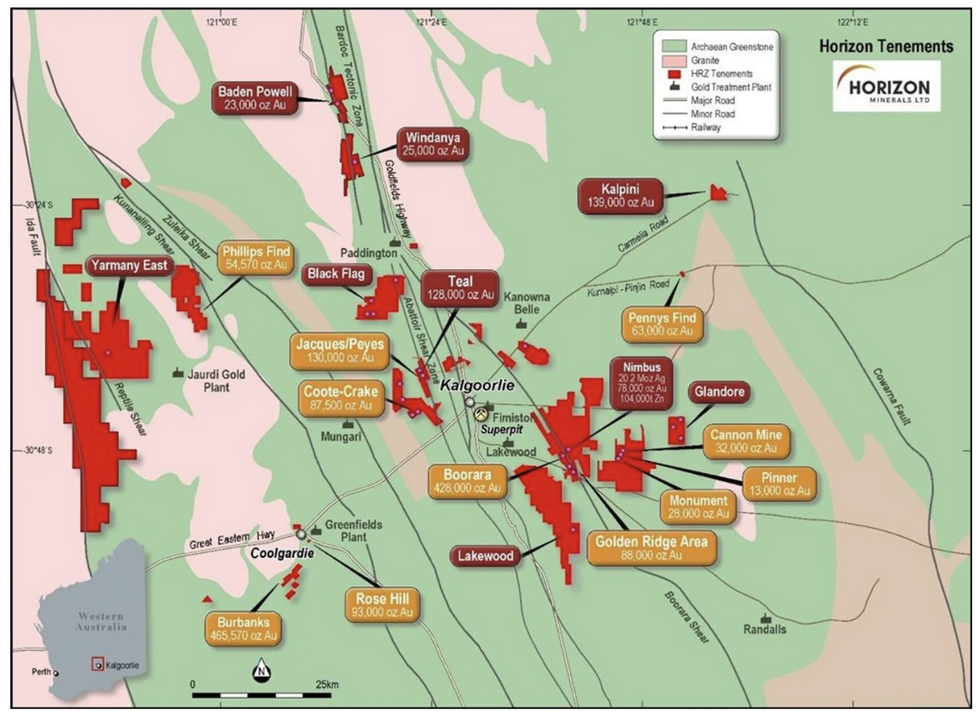 Horizon Minerals' project location