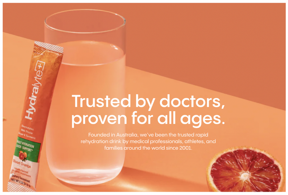 Hydralyte is trusted by doctors.