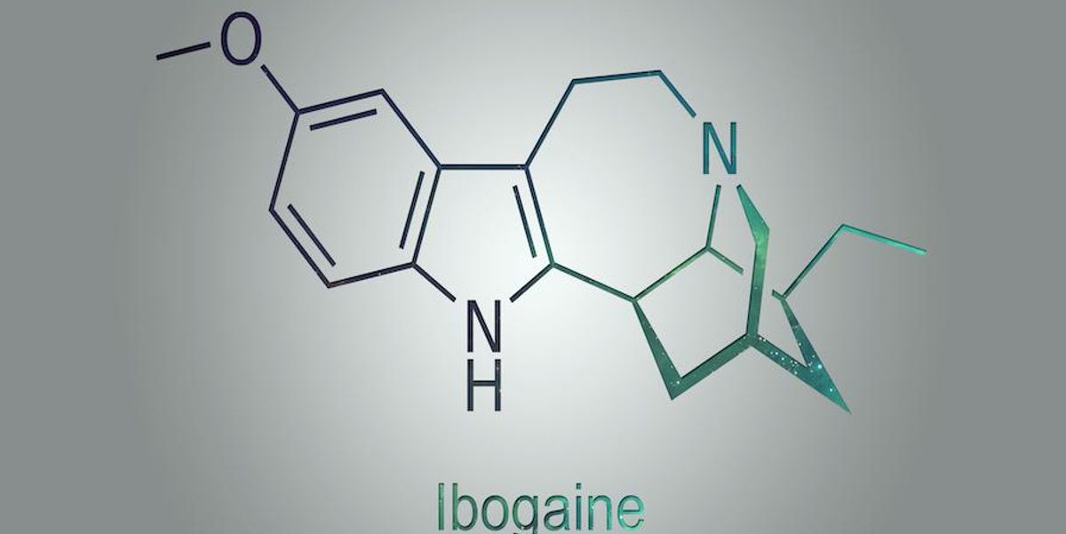 ibogaine molecule illustration