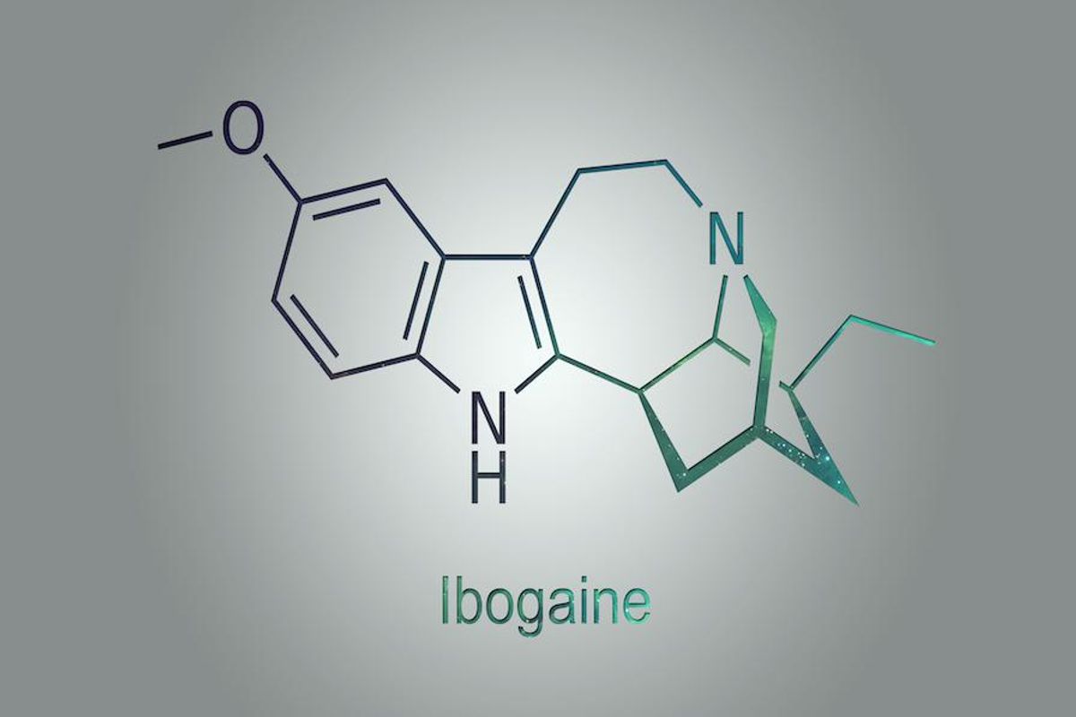 ibogaine molecule illustration
