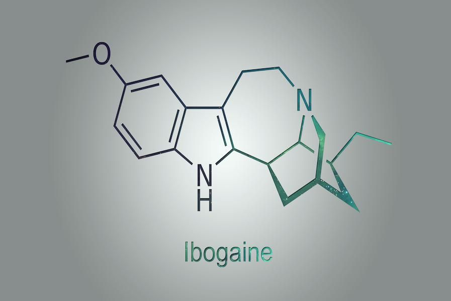 ibogaine molecule illustration
