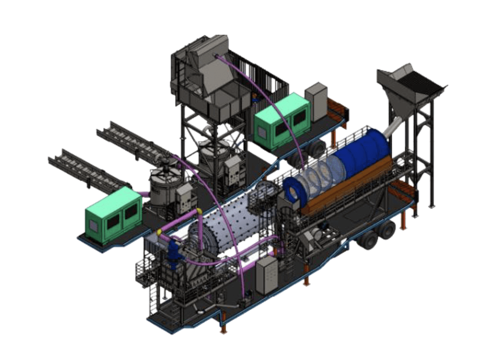 Illustration of JZR Gold's Vila Nova pilot mill