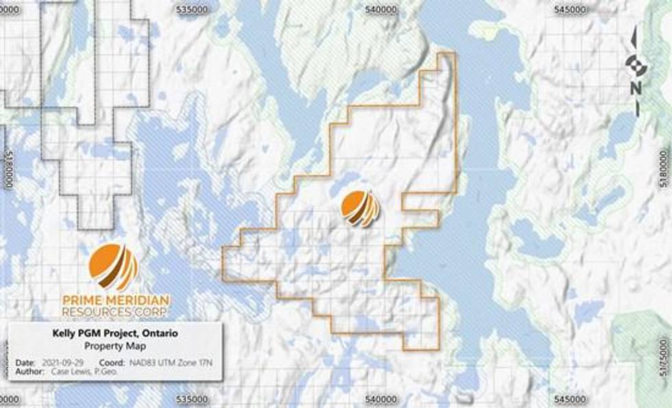 Prime Meridian Resources Corp. Announces Airborne Geophysical Survey at Kelly PGM-Cu-Ni Project
