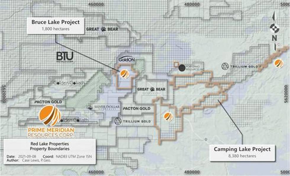 Prime Meridian Resources Corp. Announces Purchase Agreement on New Claims in the Red Lake District of Ontario