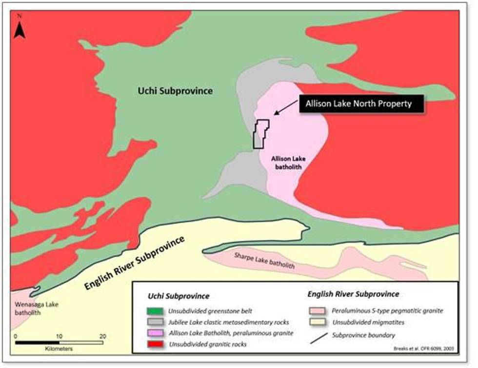 Portofino Resources Expands Lithium Focus; Acquires Allison Lake North Property, East of Red Lake, Ontario
