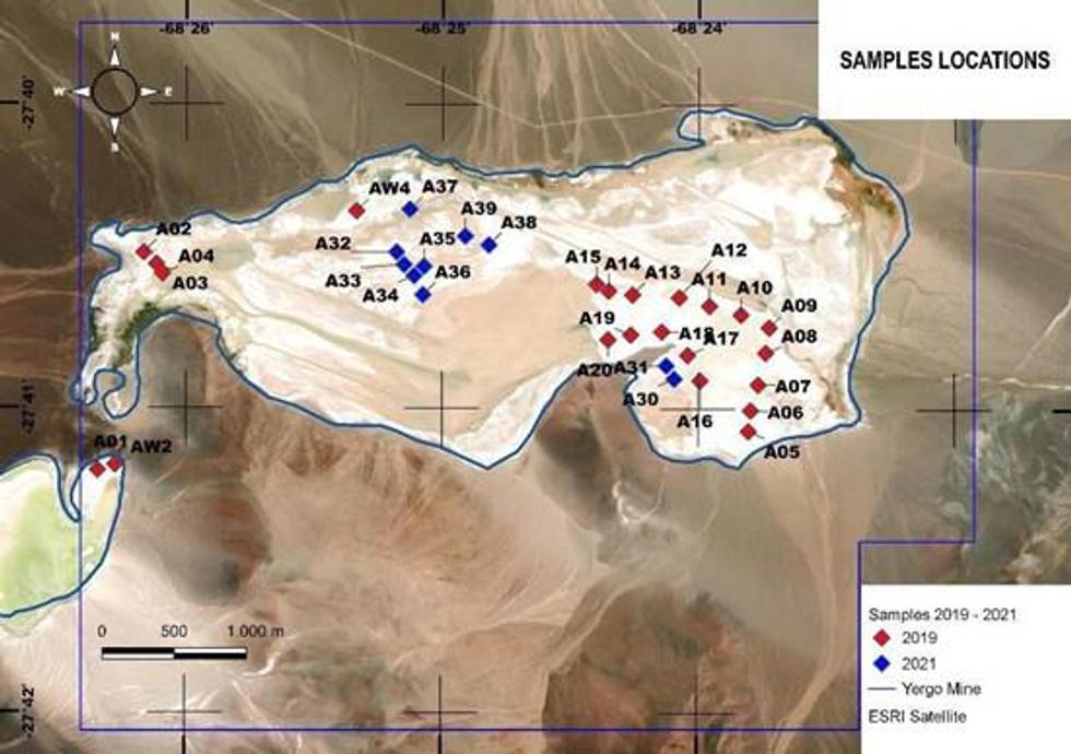 Portofino Reports on Successful Geophysical Survey and Surface Sampling at Its Yergo Lithium Project, Catamarca, Argentina