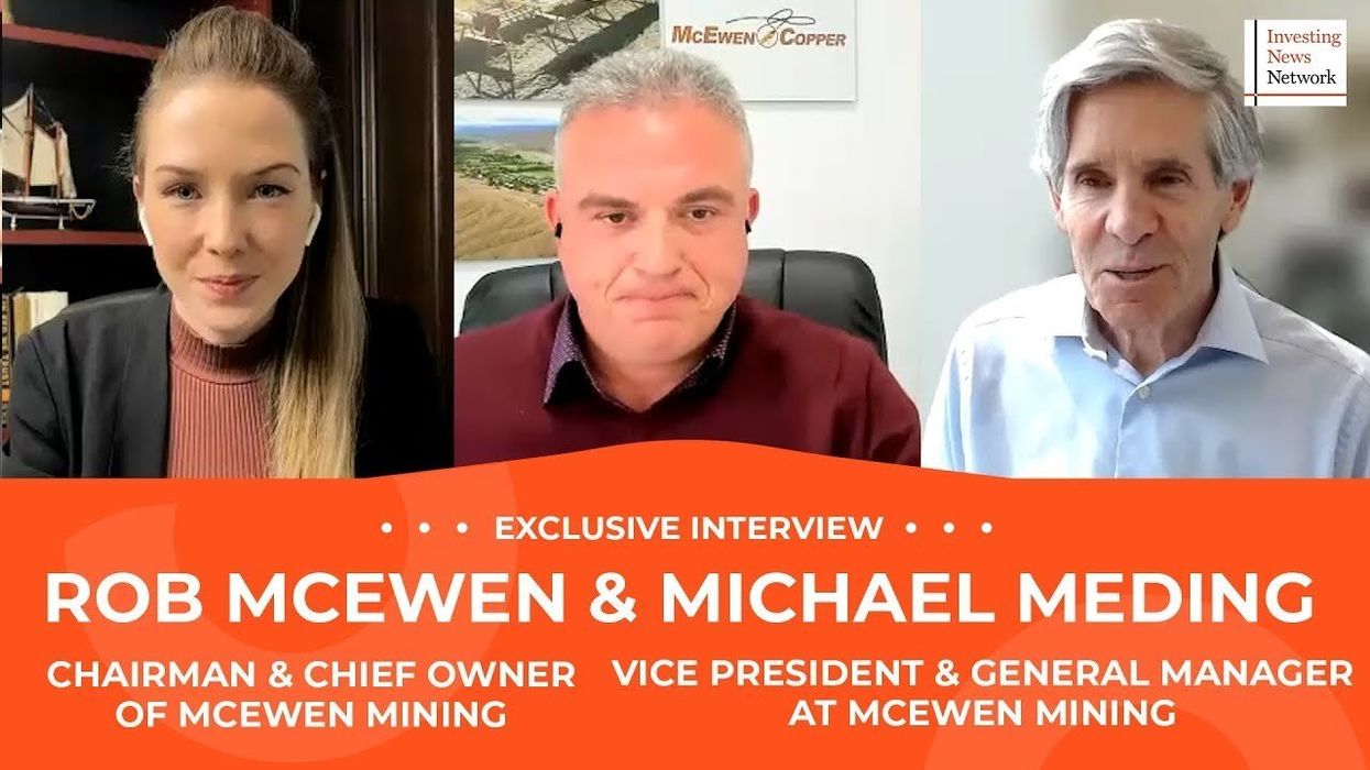 McEwen, Meding: Gold Due to Move Higher, Copper's Eye-Watering Demand Story