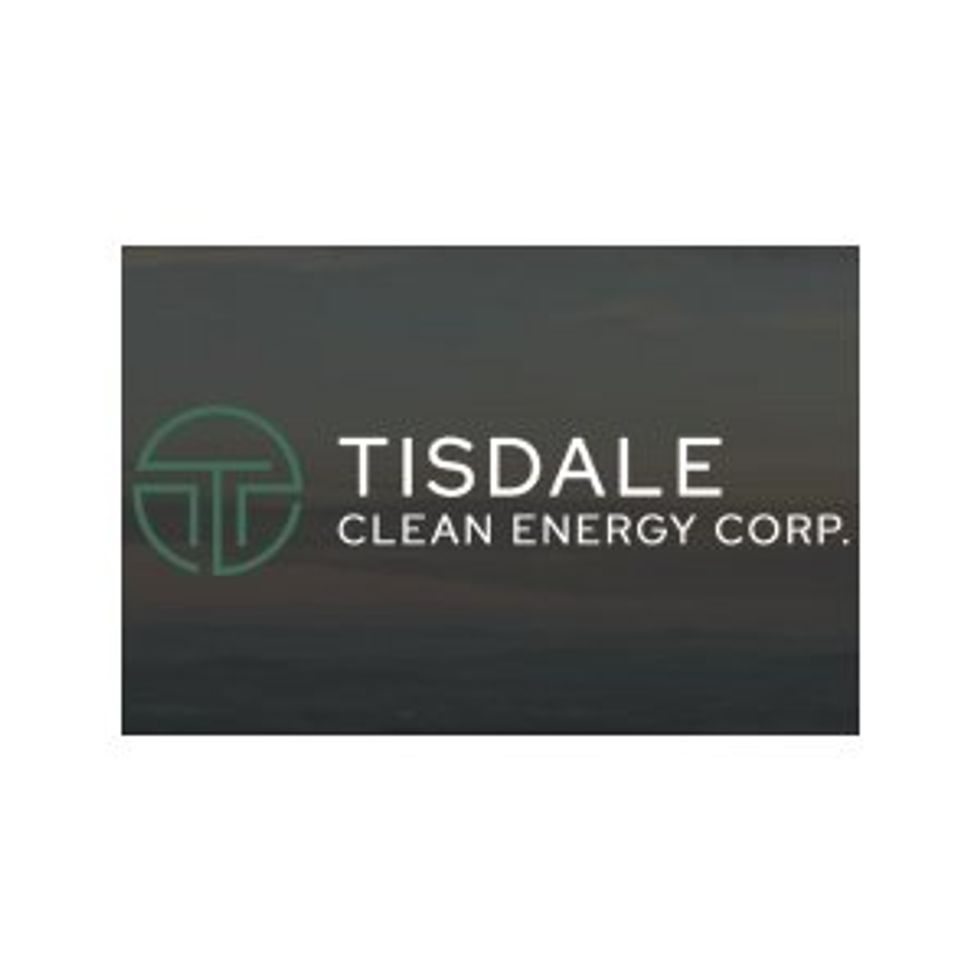 Tisdale Clean Energy Upsizes Private Placement and Closes $1.145M Second Tranche