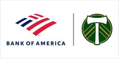 Bank of America and Portland Timbers logos