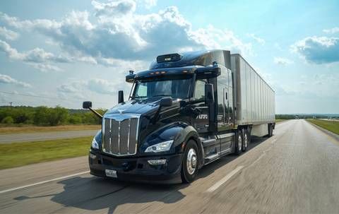 Aurora's driverless truck