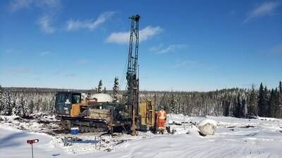 Figure 1 – Hydrology drilling at West Joe (CNW Group/Power Metals Corp.)