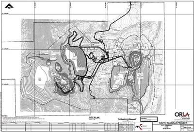 Figure 1: South Railroad Site Plan Layout (CNW Group/Orla Mining Ltd.)