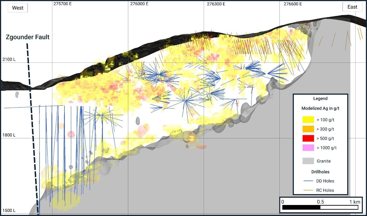 Figure 1: Location of Drill Hole at Zgounder