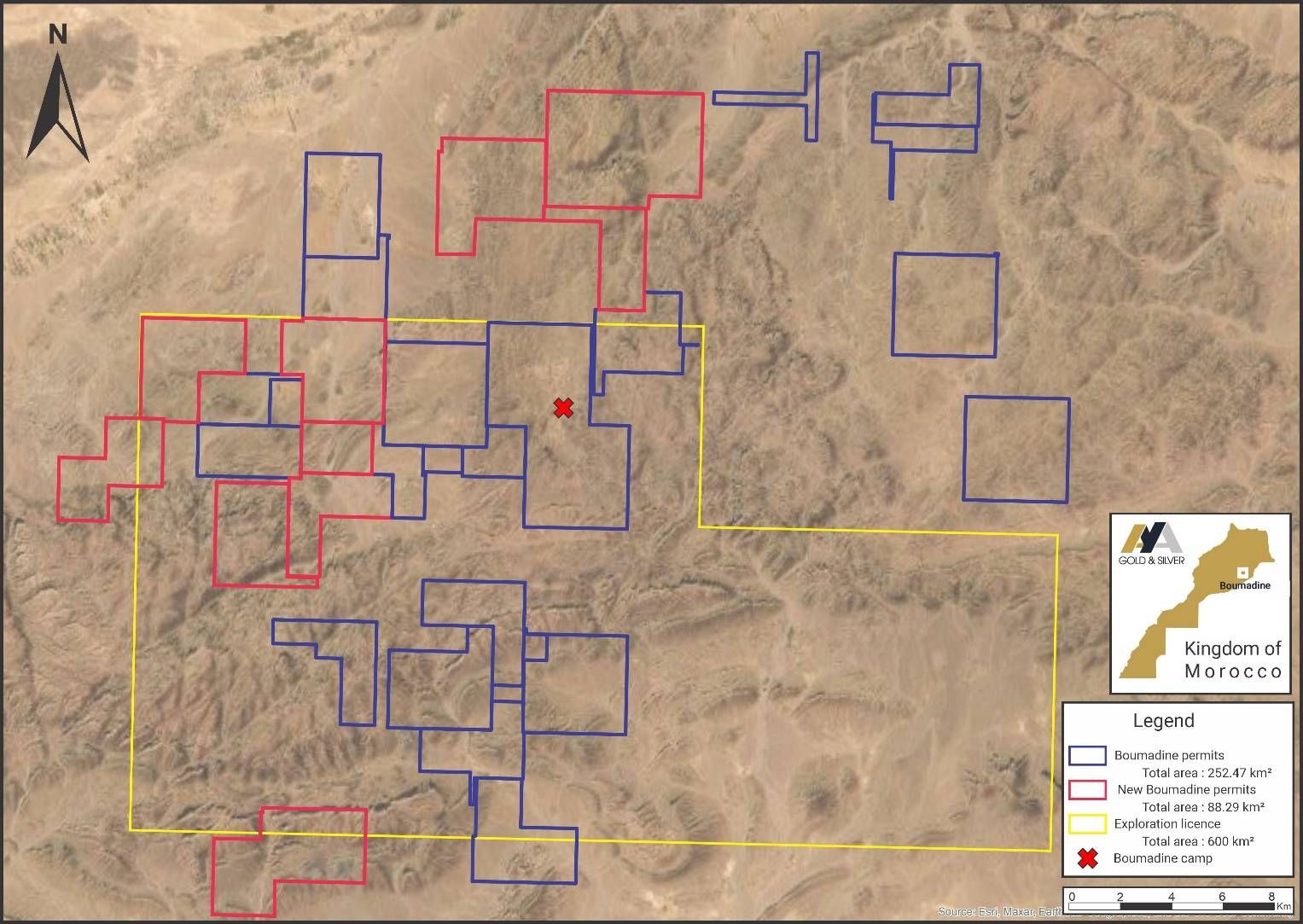 Figure 7: Location of New Permits at Boumadine