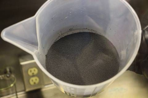 Tri-structural isotropic (TRISO) particle fuel is composed of uranium, carbon and oxygen, which are formed into a small kernel, coated in multiple ceramic layers that make it extremely durable. Thousands of these poppy seed-sized particles are combined into compact fuel forms used in advanced reactors. (Source: BWXT)