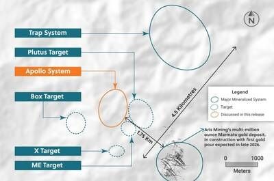 Figure 5: Plan View of the Guayabales Project Highlighting the Apollo System (CNW Group/Collective Mining Ltd.) Figure 5: Plan View of the Guayabales Project Highlighting the Apollo System (CNW Group/Collective Mining Ltd.)