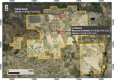 Figure 1: Location Map for La Romana and Cañada Honda deposits at the Escacena Project (CNW Group/Pan Global Resources Inc.) Figure 1: Location Map for La Romana and Cañada Honda deposits at the Escacena Project (CNW Group/Pan Global Resources Inc.)