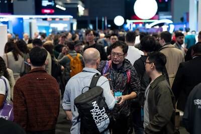 Attendees gather on the exhibition floor during Consensus Hong Kong 2026.