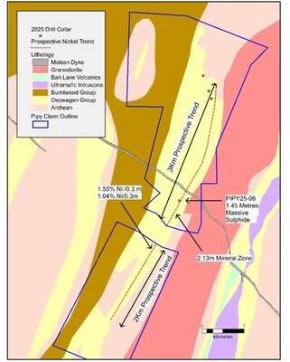 Figure 2: Pipy South 2025 Nickel Diamond Drill Holes (CNW Group/Nican Ltd.)
