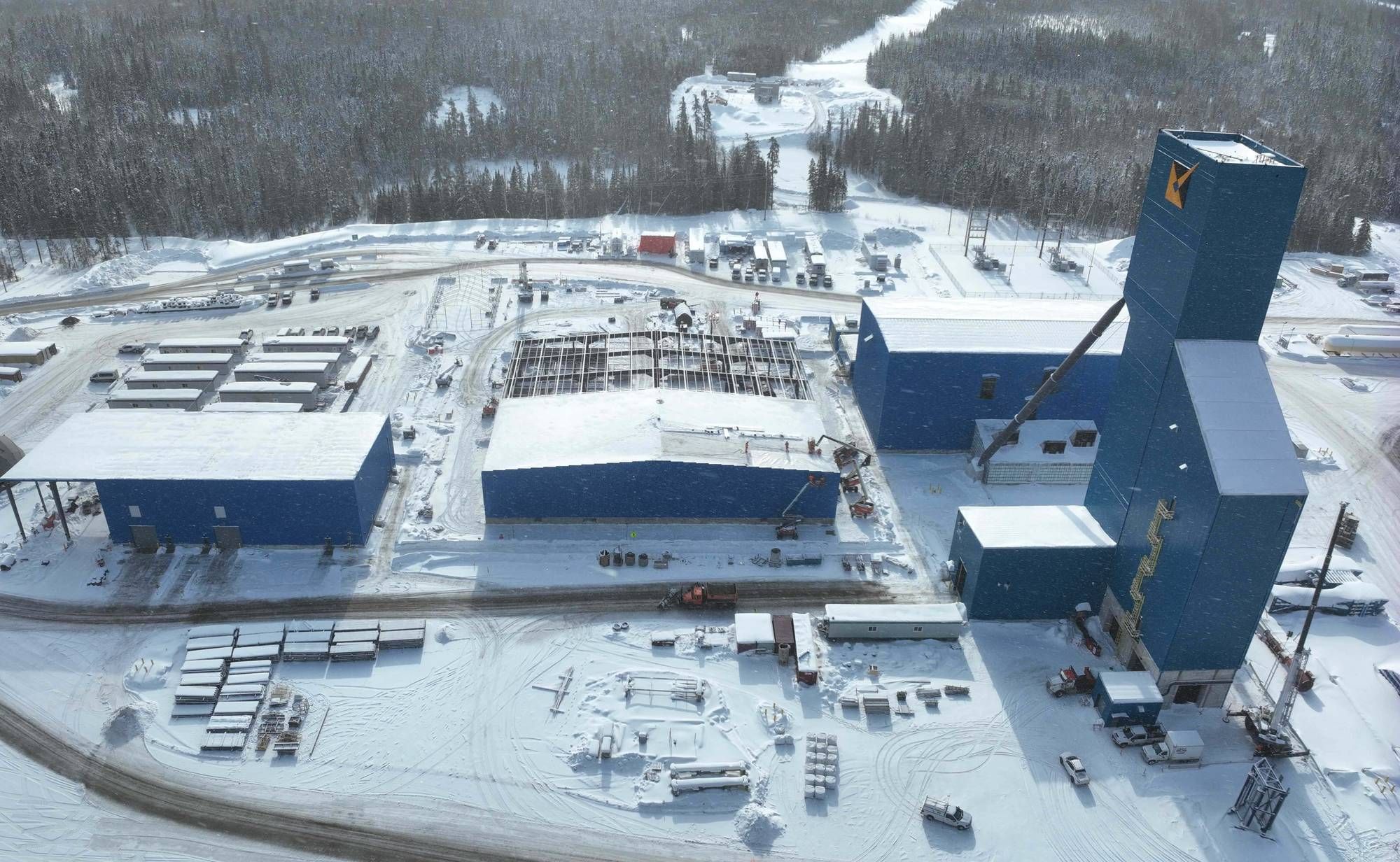 Island Gold shaft site area - February 2026