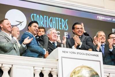 Starfighters Space rang Friday's Opening Bell