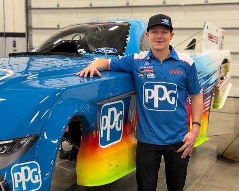 Austin Prock will drive the PPG NITRO MUSTANG DARK HORSE® Funny Car for Tasca Racing during the 2026 NHRA Mission Foods Drag Racing Series season.
