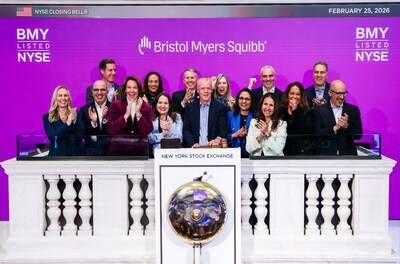 Bristol-Myers Squibb Rang Wednesday's Closing Bell