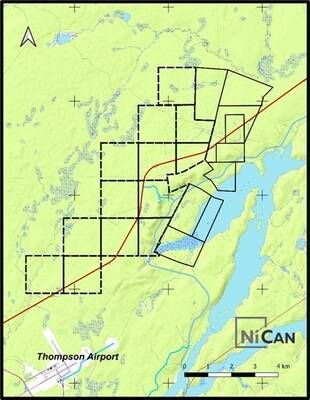 Figure 1. NiCAN's Expanded Pipy South land position (CNW Group/Nican Ltd.)