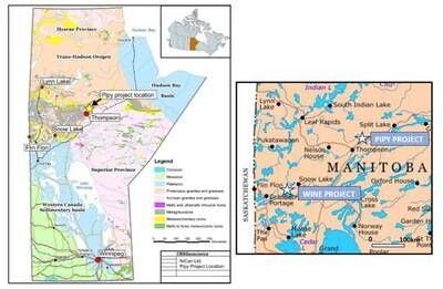 Figure 4: NiCAN's Project Locations in Manitoba, Canada (CNW Group/Nican Ltd.)