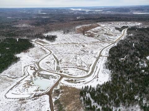 Aerial view of the Phase-2 Matawinie Mine site as of March 2026 with key preparatory works completed in view of the launch of construction.