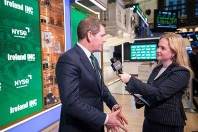 Ireland Day at the NYSE on March 16th.