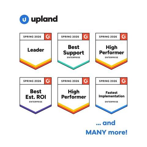 Upland Software Earns Over 40 Badges in G2's Spring 2026 Market Reports 