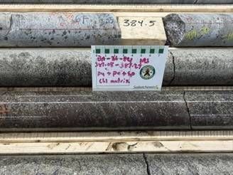 Figure 3 – Photographs of drill core from BA-26-84 showing some examples of the sulphide mineralization textures. Massive sulphide: pyrite-pyrrhotite with strong sphalerite-rich groundmass. (CNW Group/Foran Mining Corporation)