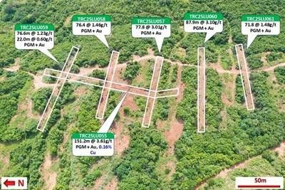 Figure 1: Trenching at the northern end of the North Sector. (CNW Group/Bravo Mining Corp.)